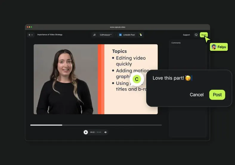 Capsule AI Video Editor