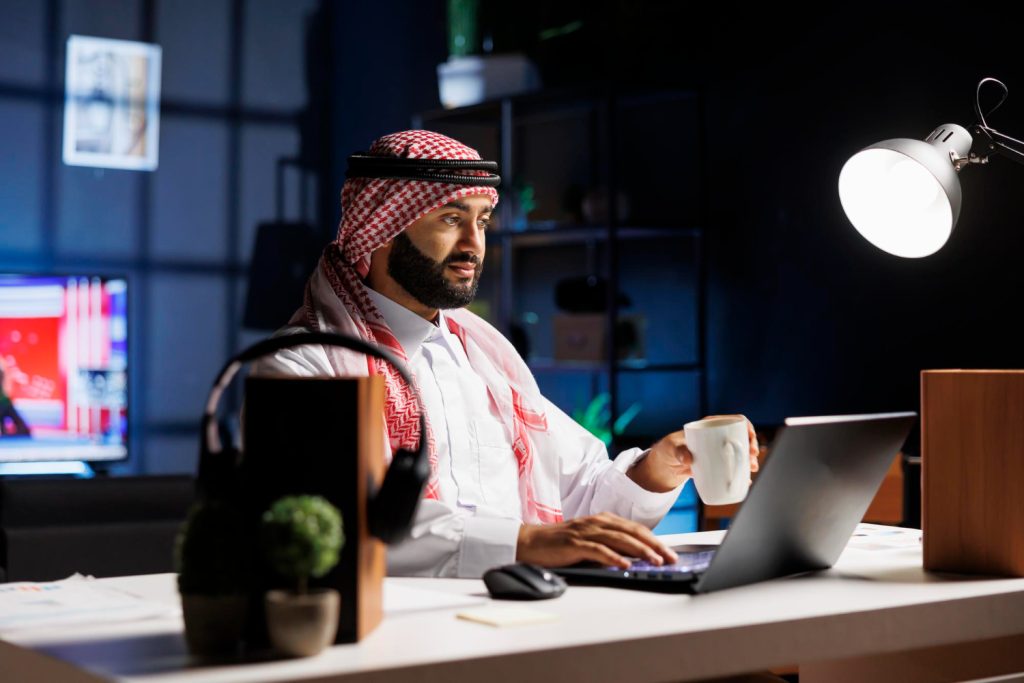 Employee Working in Office 