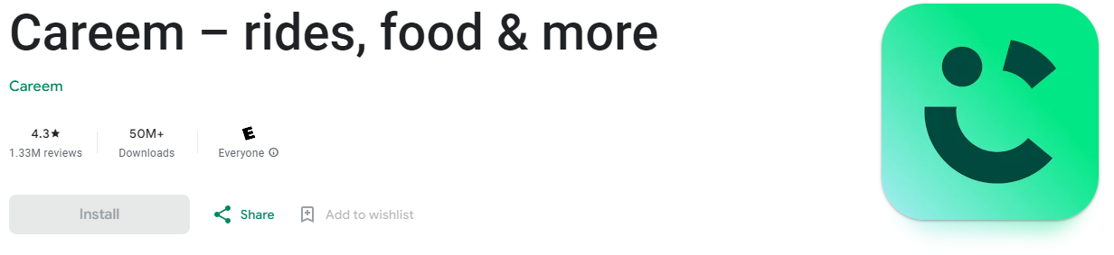 Careem food delivery app