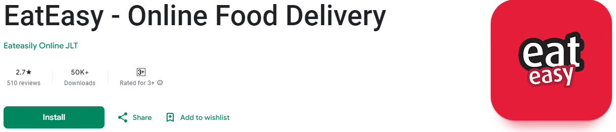 easteasy food delivery app