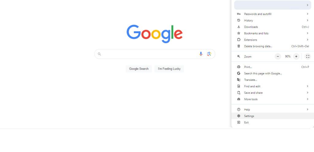 Google Search Settings