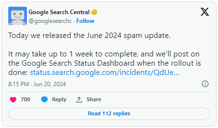June 2024 Spam Update 