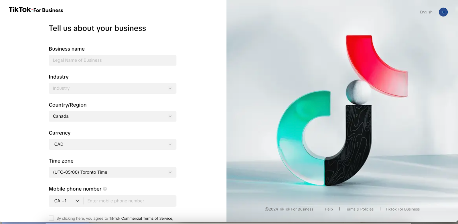 TikTok Business Manager Account Setup