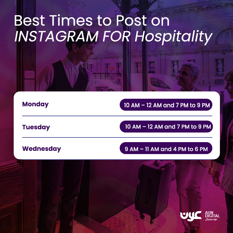 best day and time to post on Instagram for hospitality brands