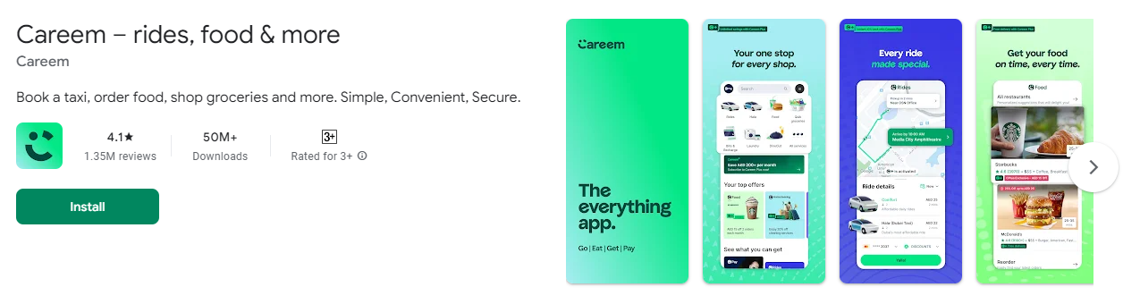 Careem NOW food delivery app in Saudi Arabia