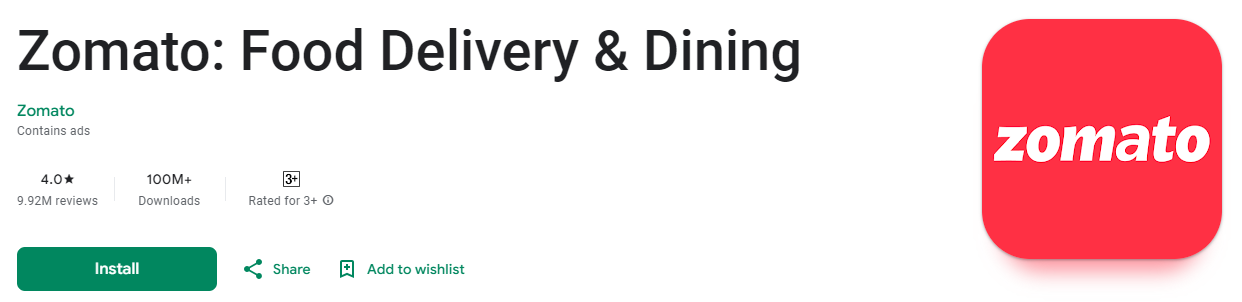 Zomato&nbsp;food delivery app in Saudi Arabia