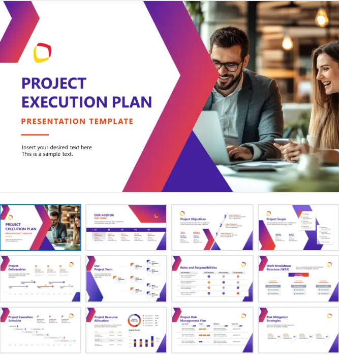 Project Execution Plan PowerPoint Template