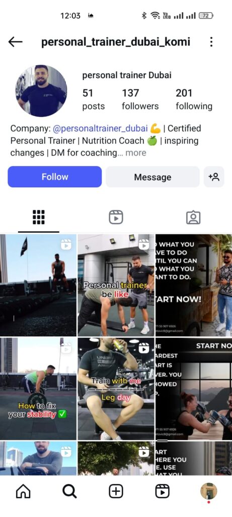 personal trainer