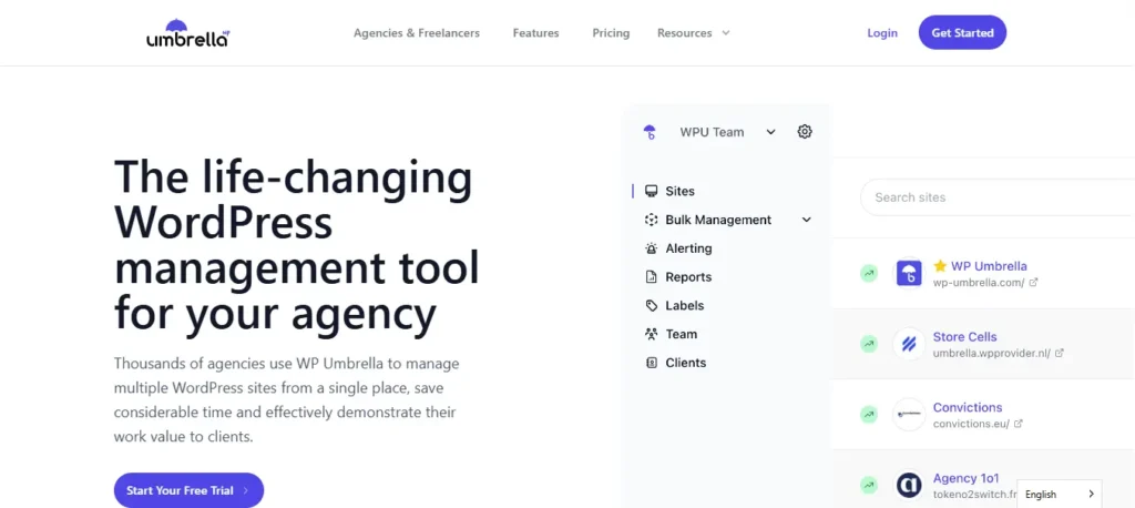 WP umbrella wordpress multisite management